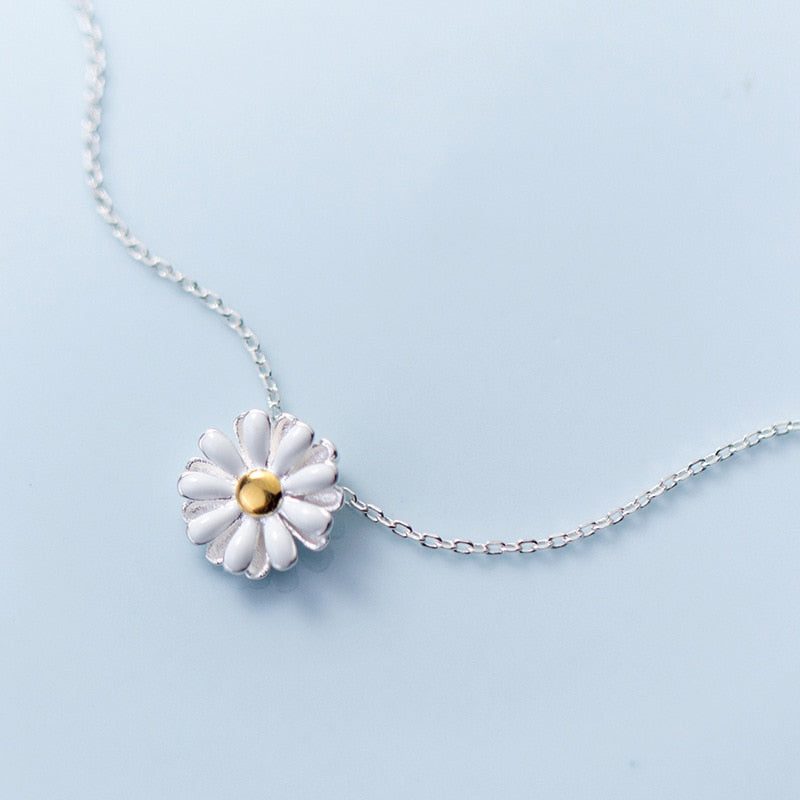 Sonskyn Daisy 925 Sterling Silwer Halssnoer