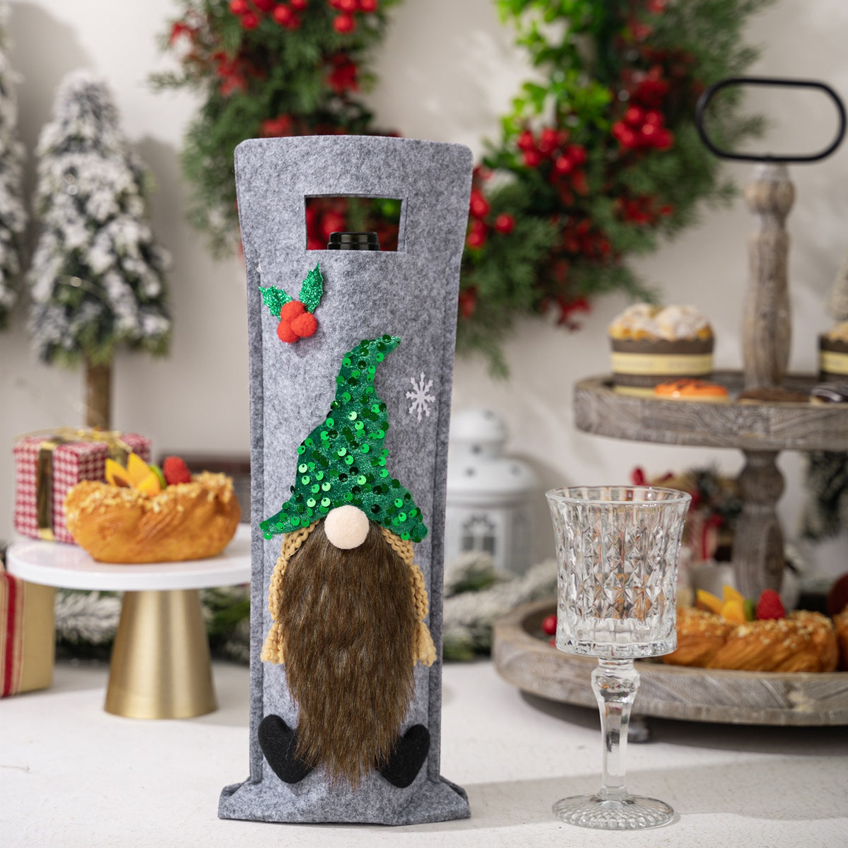 Rudolf Rooiwynbottelsak – Feestelike Kersversiering