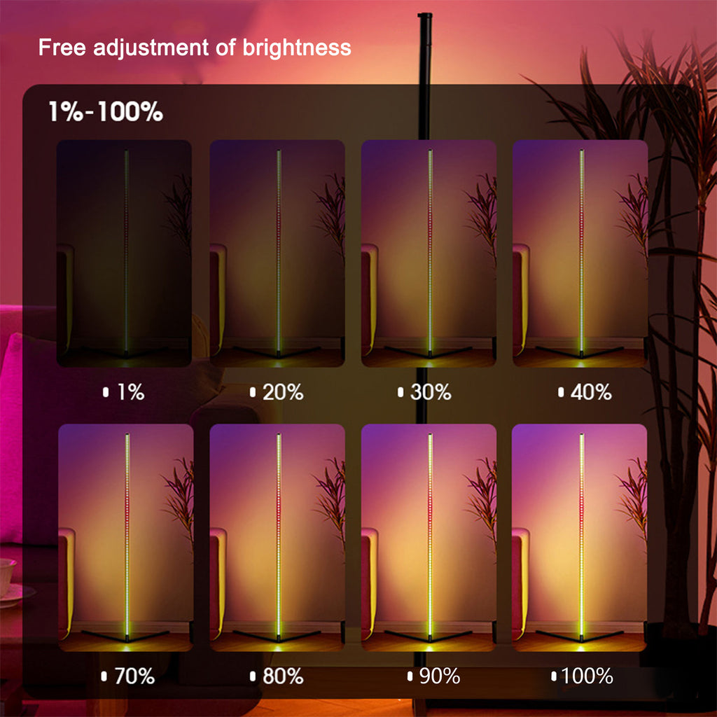 Slim RGB Vloerlamp – Afstandbeheer en App-beheer