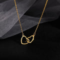 Double Heart Love Shine Necklace