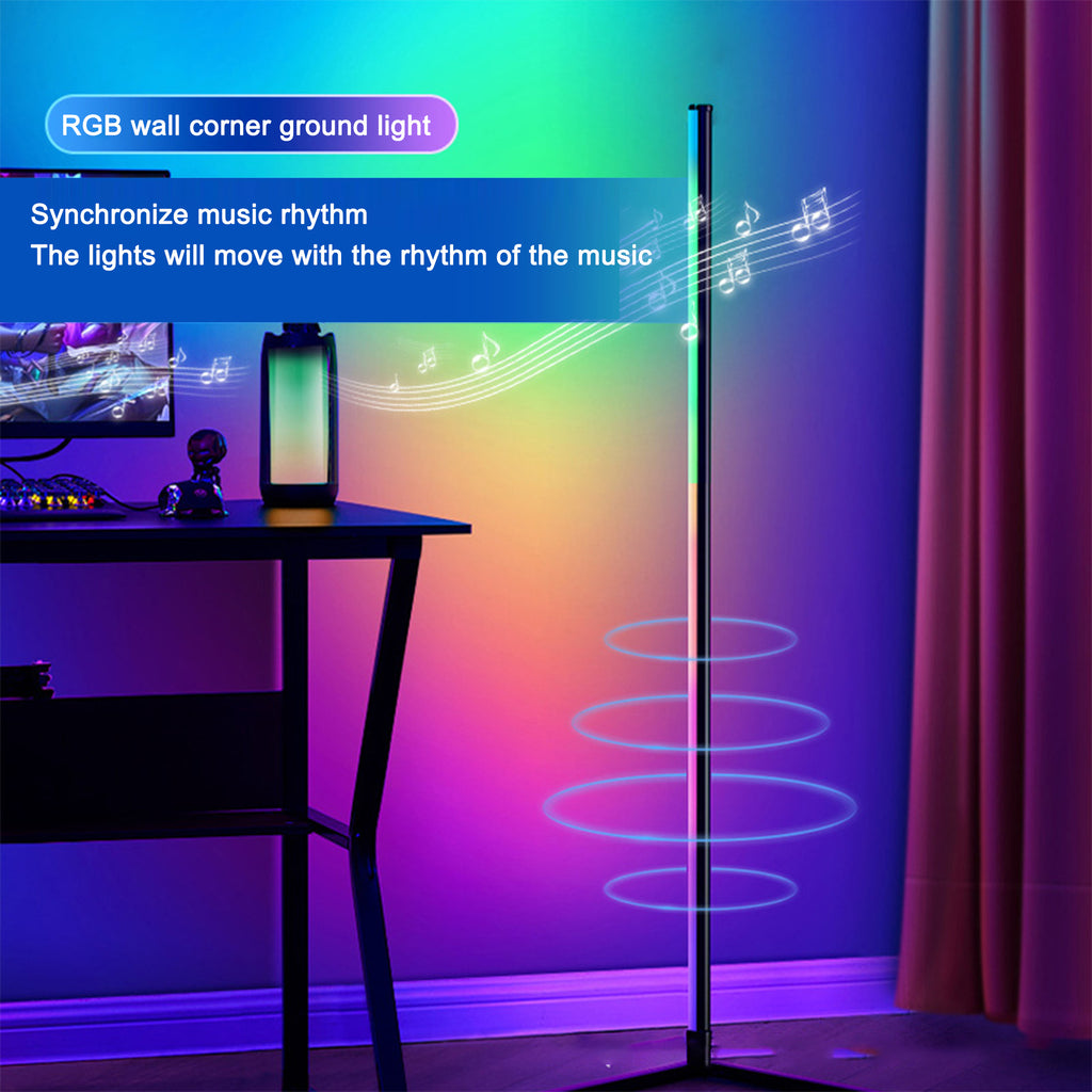 Slim RGB Vloerlamp – Afstandbeheer en App-beheer