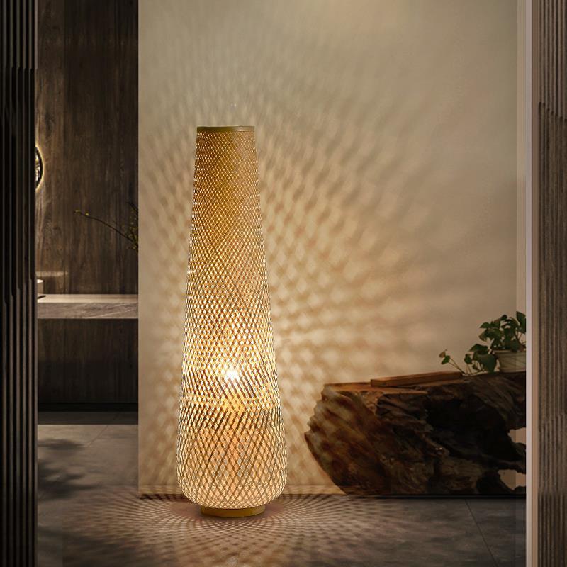 Bamboe Zen Vloerlamp