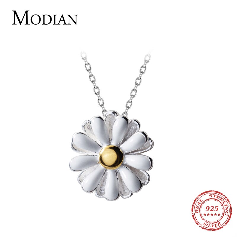 Sonskyn Daisy 925 Sterling Silwer Halssnoer