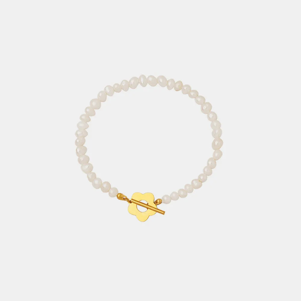 Pêrelblom-armbandstel – 2-stuk
